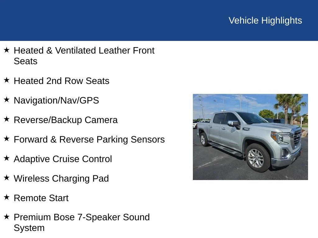 Used 2021 Quicksilver Metallic GMC SLT image 21