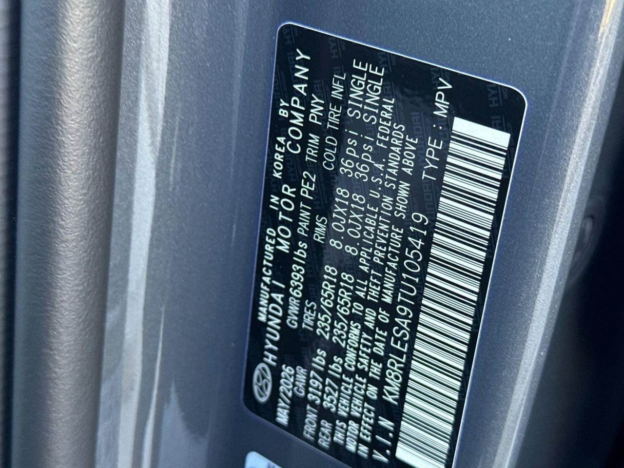 New 2026 Gray Hyundai SEL 8P image 27