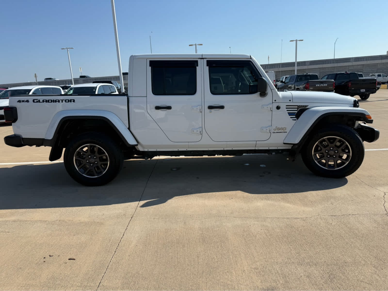 Used 2021 Bright White Clearcoat Jeep Overland image 5