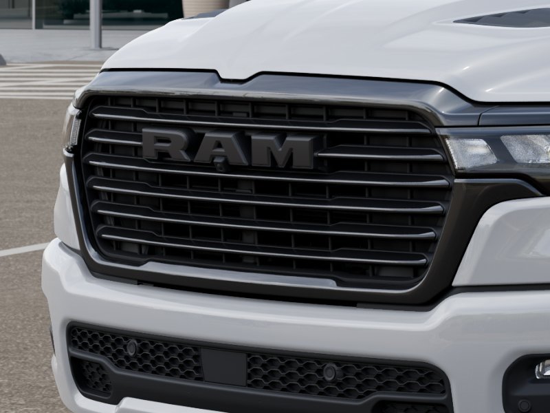 New 2026 Bright White Clear-Coat Exterior Paint Ram Laramie Night Edition image 37