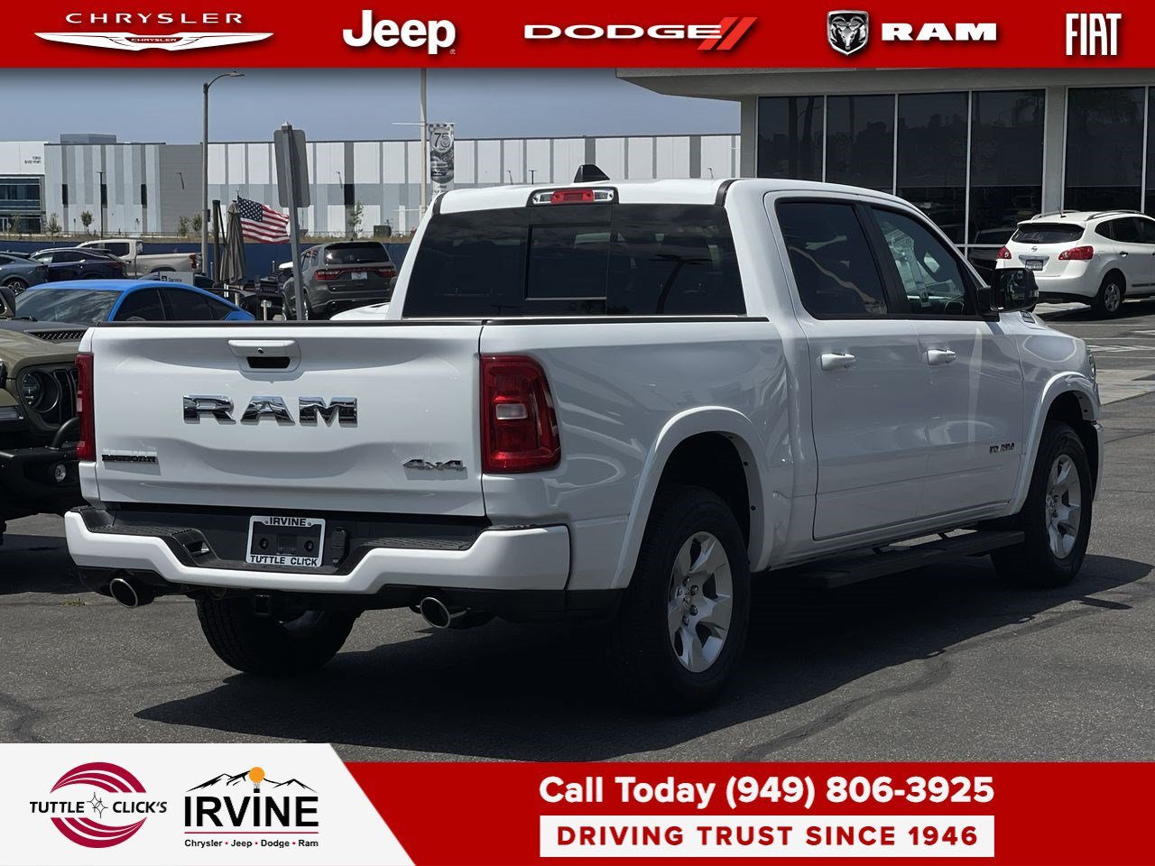 New 2026 Bright White Clear-Coat Exterior Paint RAM Big Horn image 6