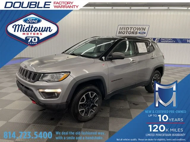 Used 2019 Billet Silver Metallic Clearcoat Jeep Trailhawk image 1