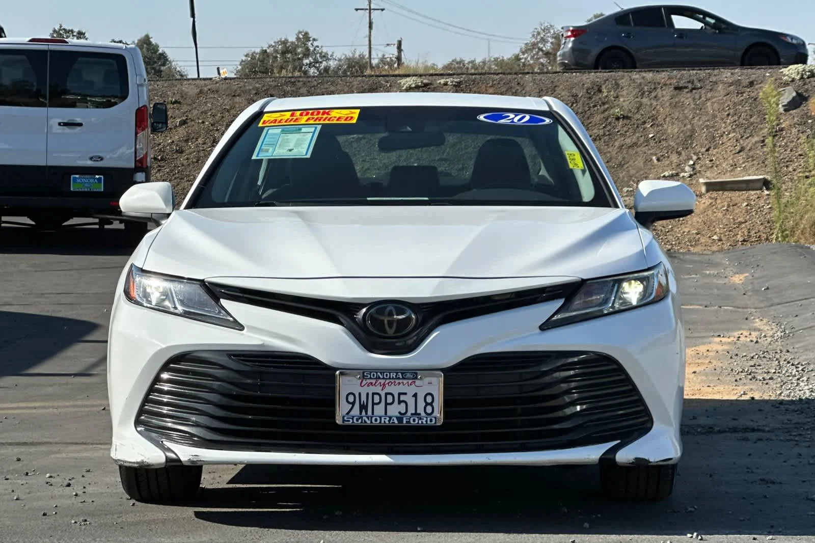 Used 2020 Super White Toyota LE image 9