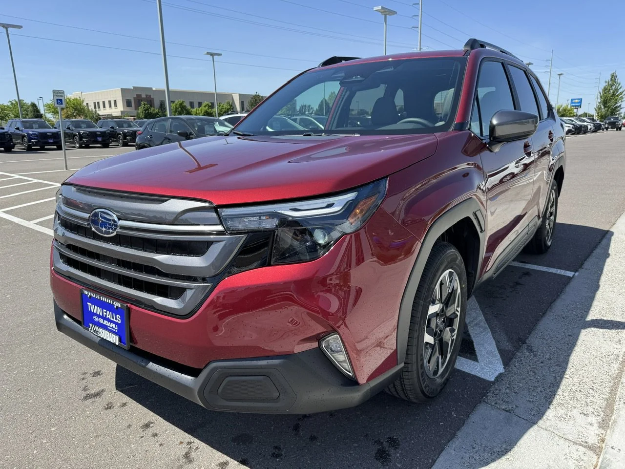 New 2026 Crimson Red Pearl Subaru Premium image 3