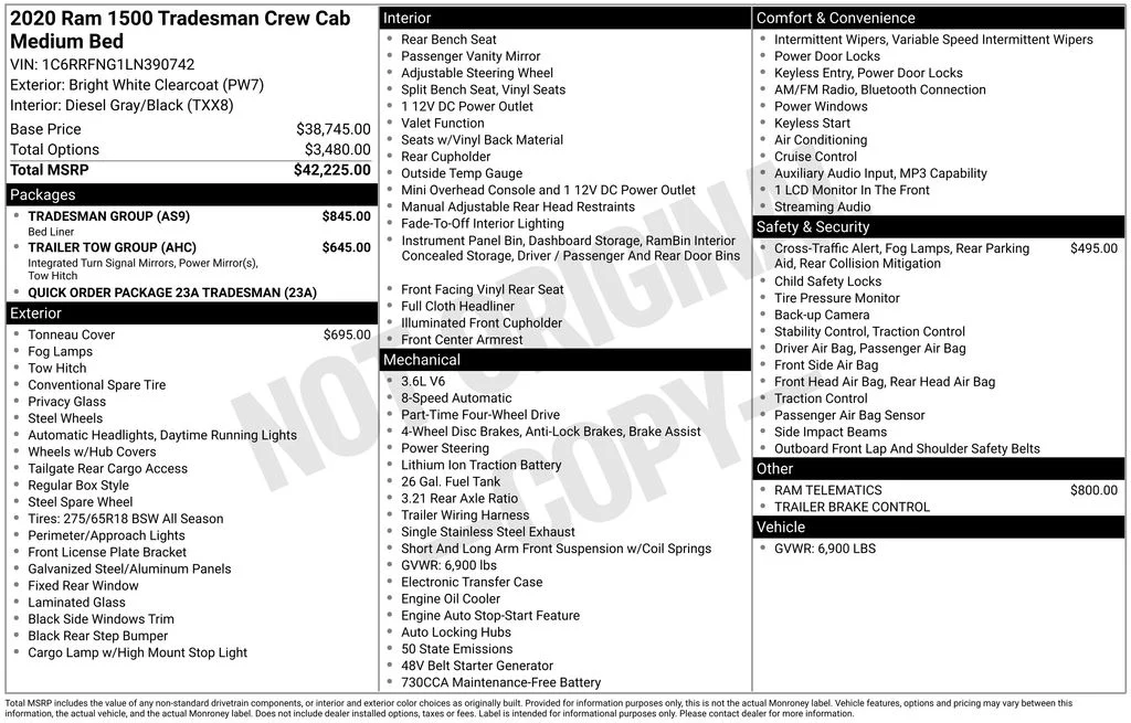 Used 2020 White Ram Tradesman image 17