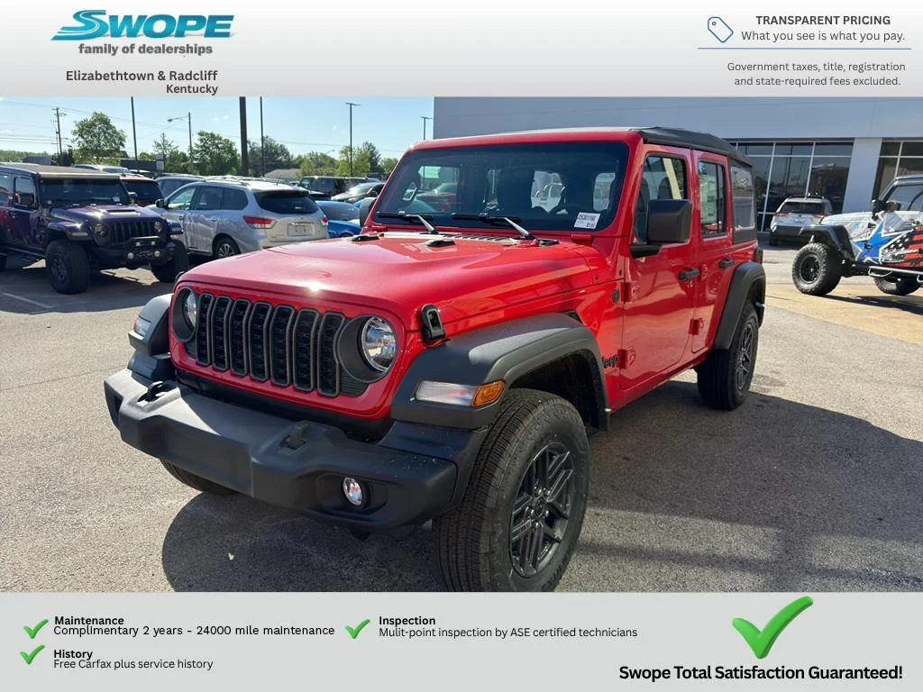 New 2026 Firecracker Red Clearcoat Jeep Sport image 1
