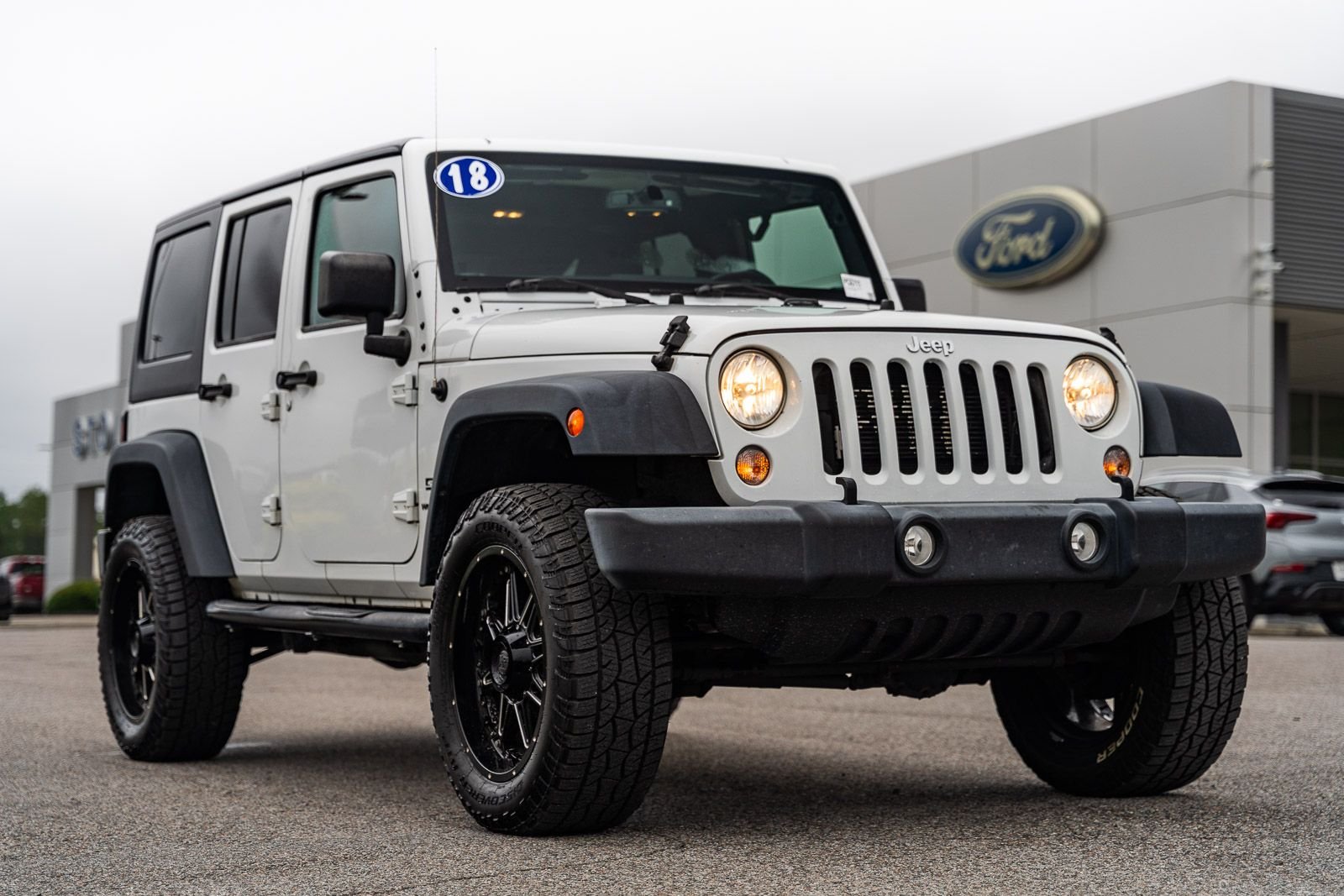 Certified Used 2018 White Jeep Unlimited Sport image 1