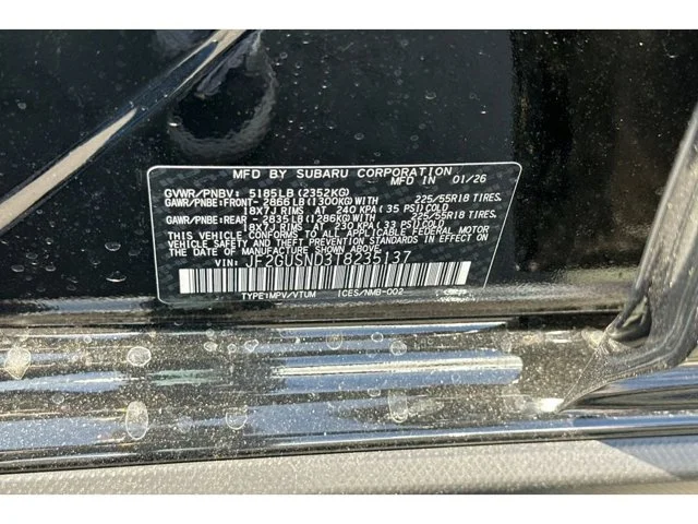 New 2026 CRYSTAL BLACK SILICA Subaru Limited Hybrid image 52