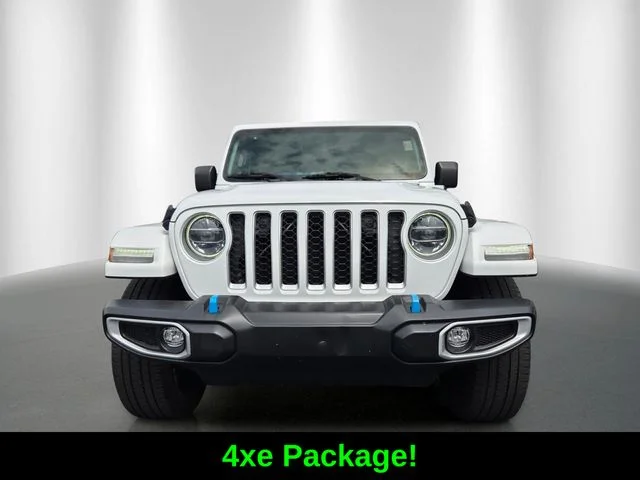 Certified Used 2022 White Jeep Unlimited Sahara 4xe image 2