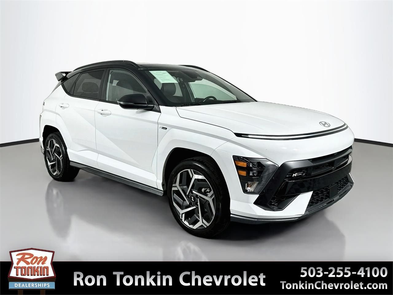 Used 2024 Atlast White w/Black Roof Hyundai N Line image 1