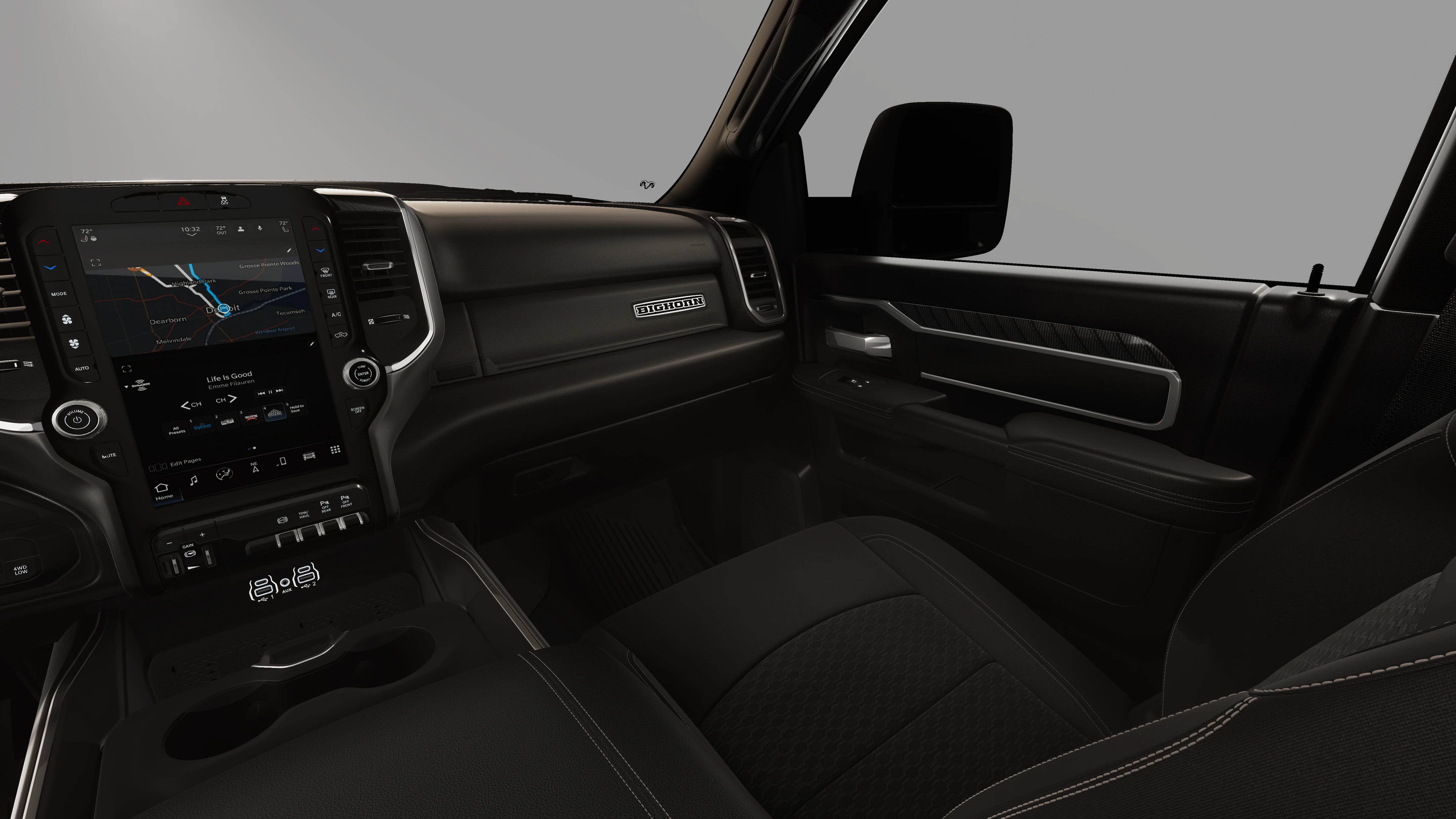 New 2026 Bright White Clear-Coat Exterior Paint RAM BIG HORN image 33