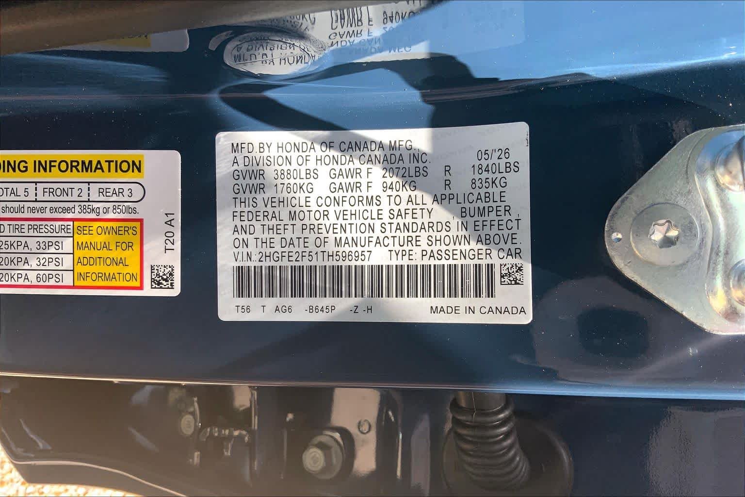 New 2026 Blue Lagoon Pearl Honda Sport image 19
