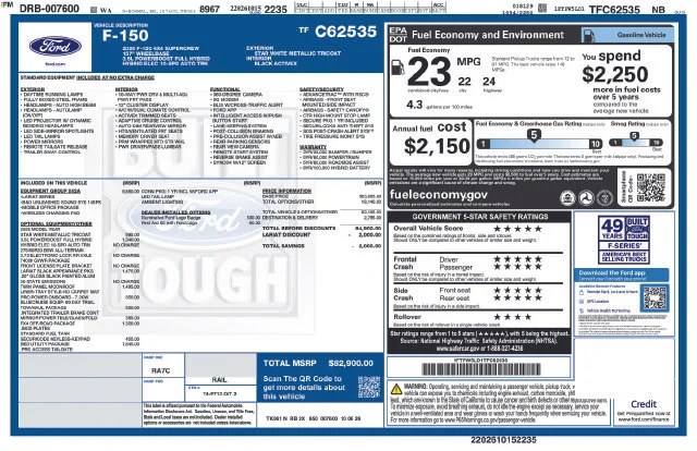 New 2026 Star White Metallic Tri-Coat Ford Lariat image 23