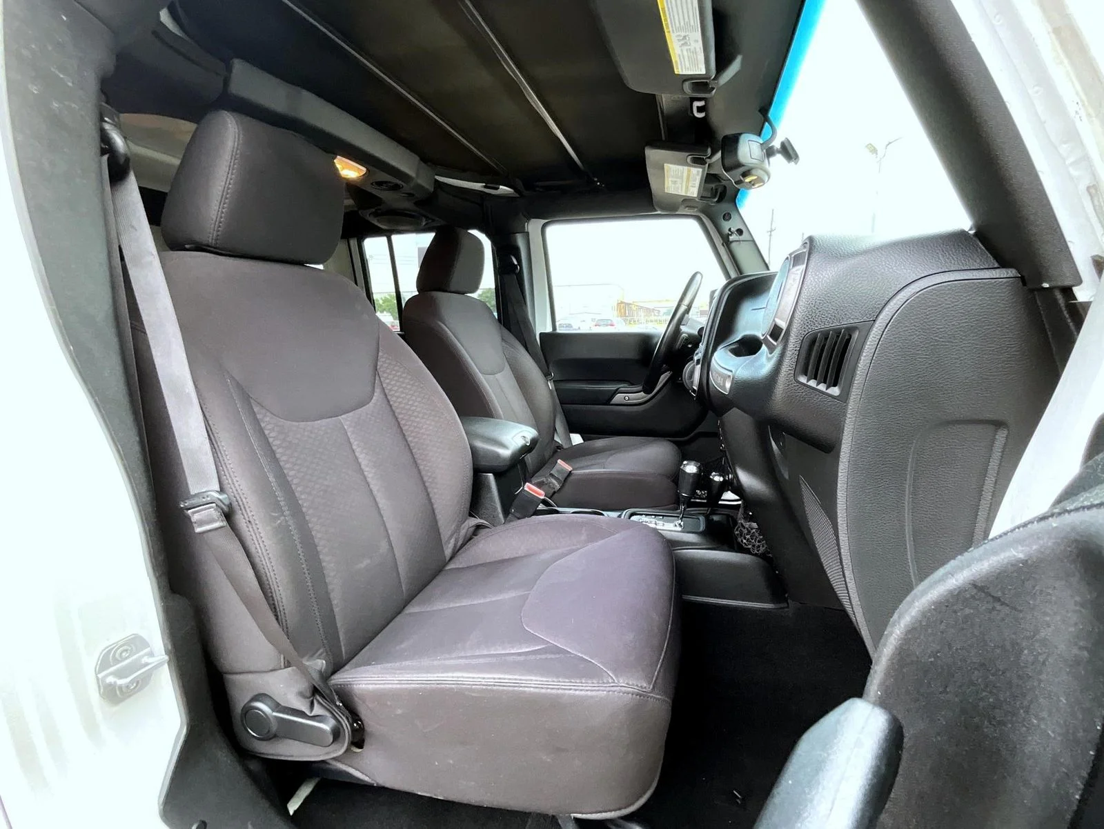 Used 2013 White Jeep Unlimited Sport image 16
