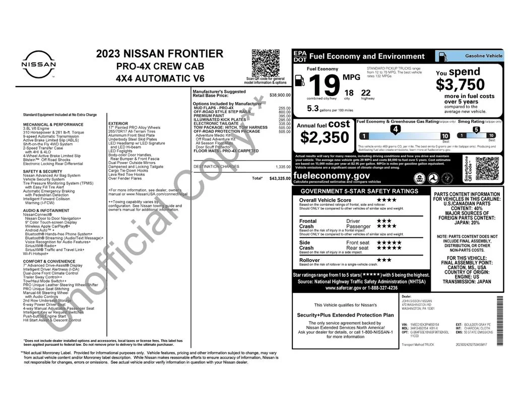 Used 2023 Gray Nissan PRO-4X image 6