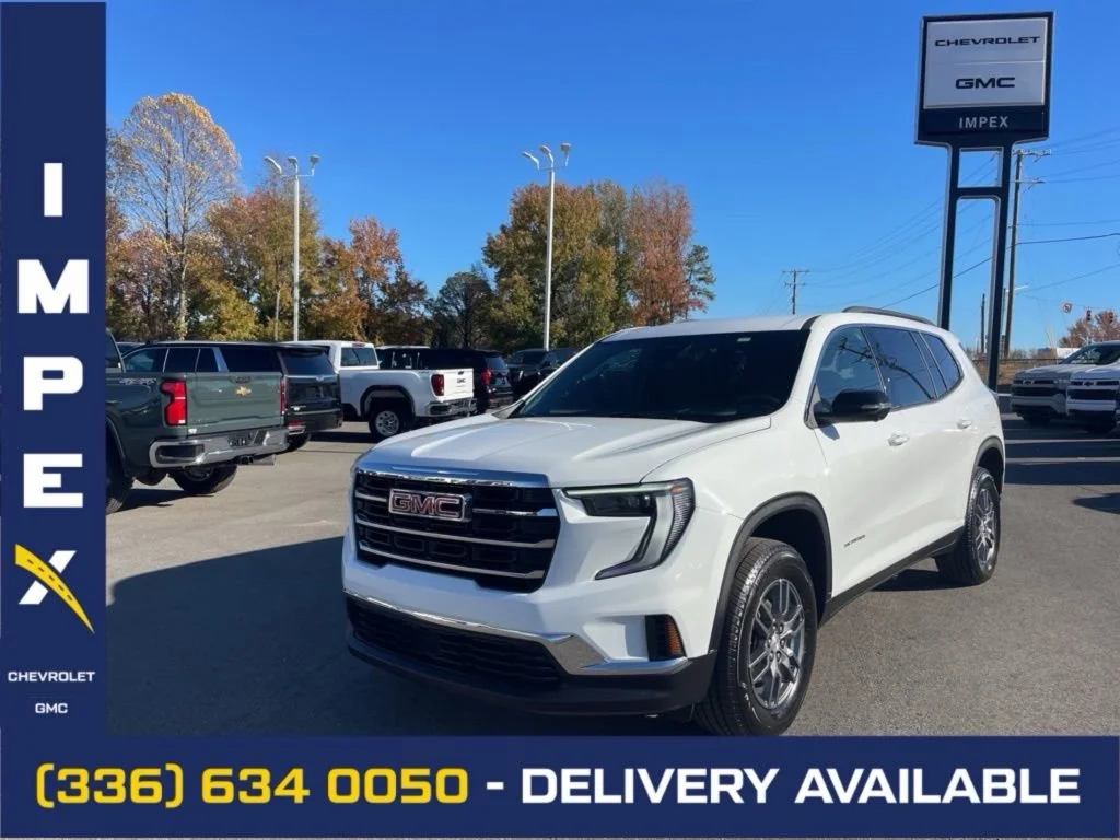 Summit White 2025 GMC Acadia Elevation AWD SUV / Crossover Four-Wheel Drive