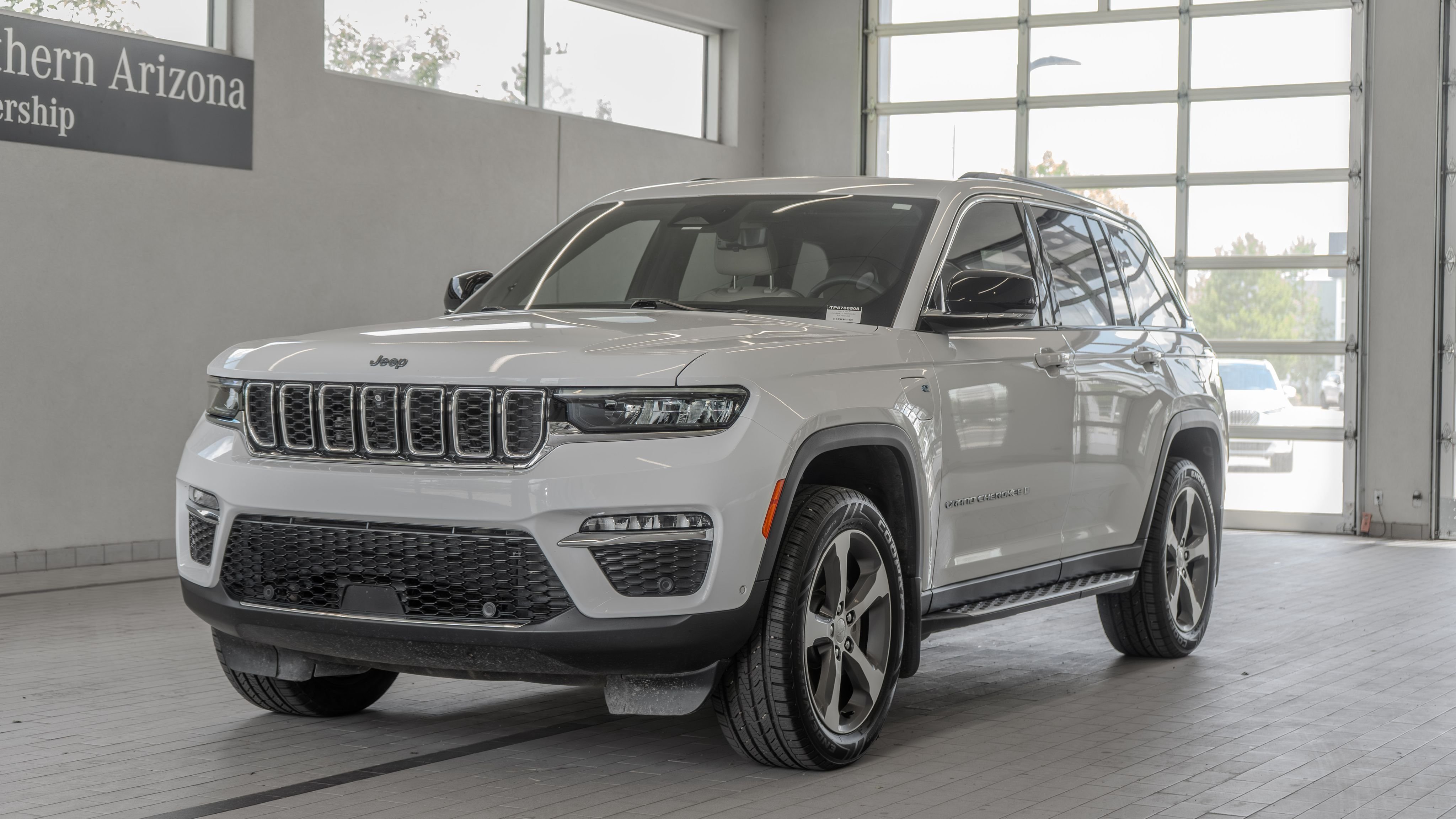 Used 2023 Bright White Clearcoat Jeep 4xe image 24