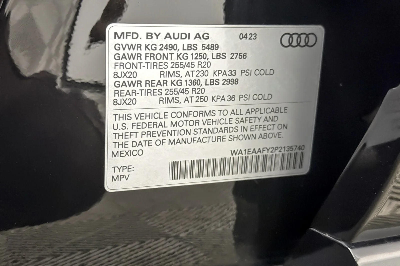 Used 2023 Mythos Black Metallic Audi S line Premium Plus 45 TFSI quattro image 27