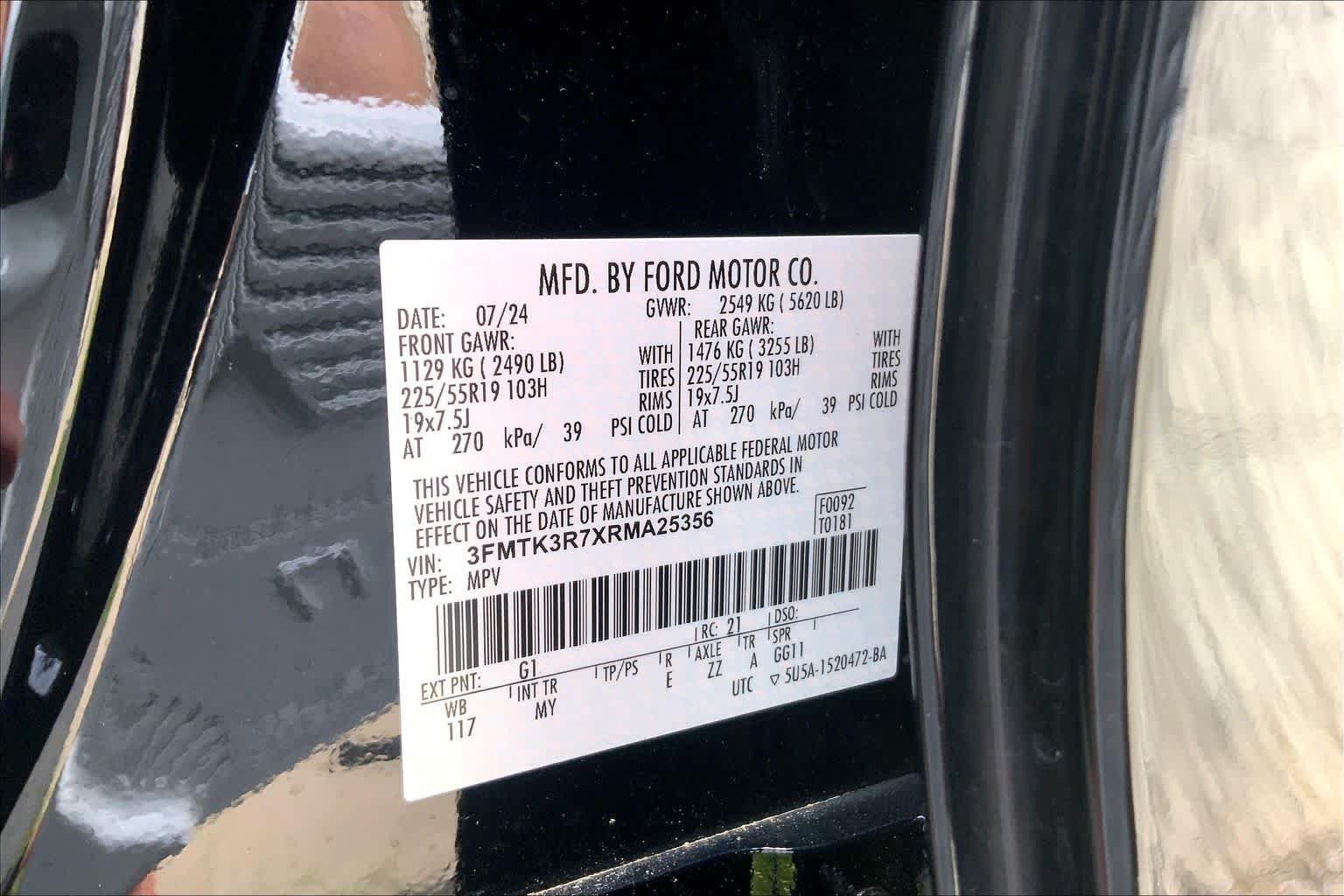 Used 2024 Shadow Black Ford Premium image 30