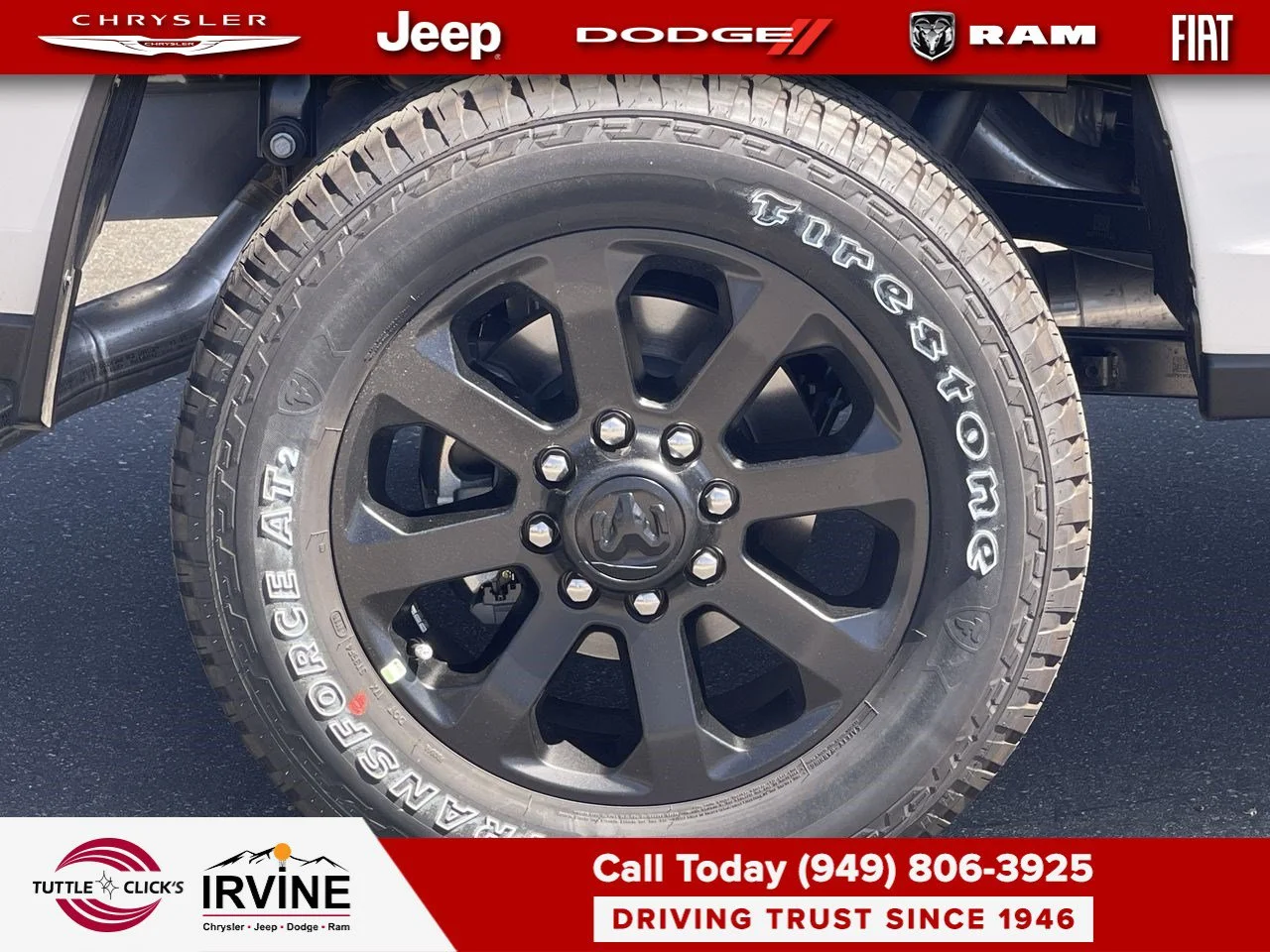 New 2026 Bright White Clear-Coat Exterior Paint RAM Laramie image 17
