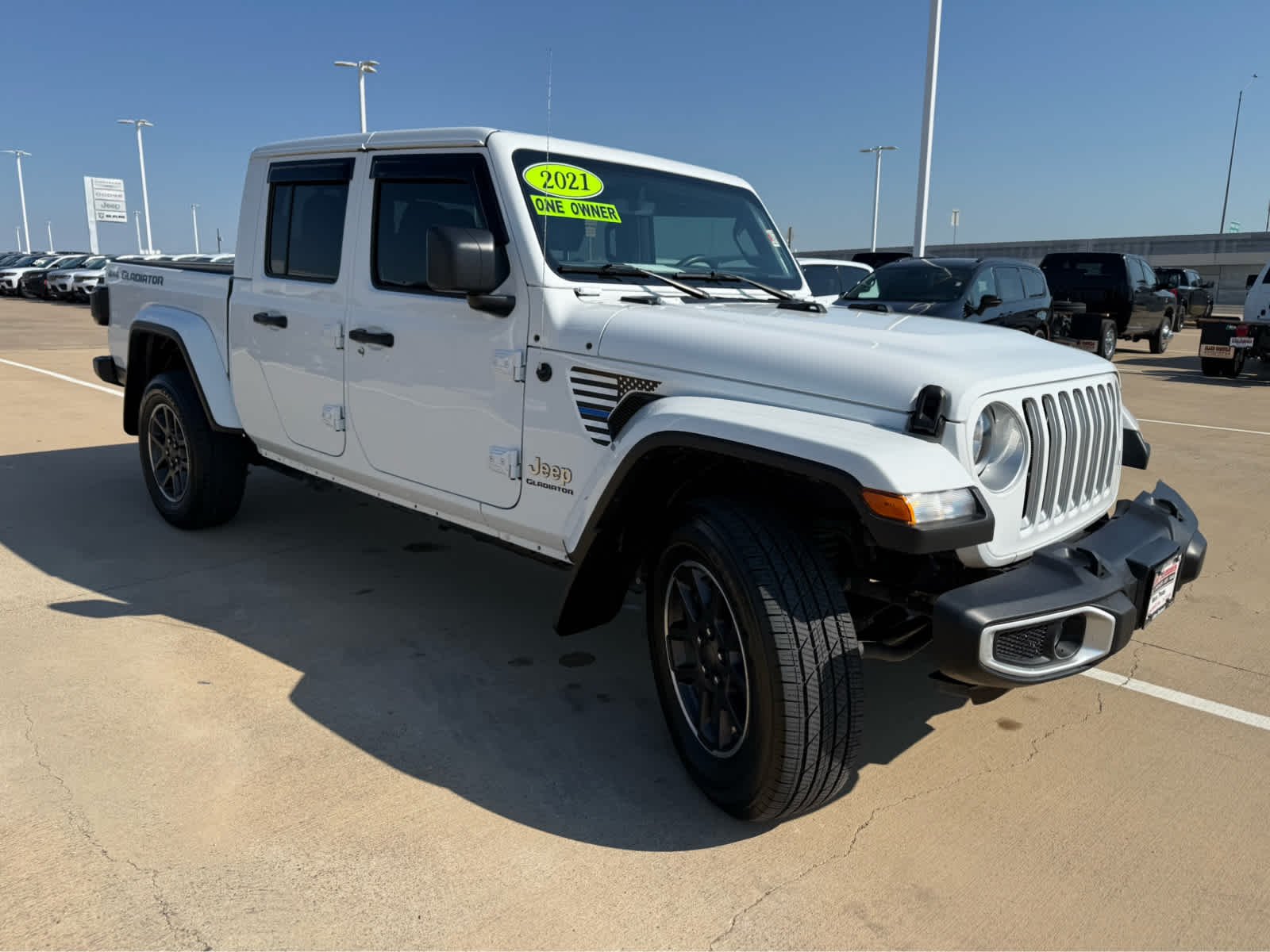 Used 2021 Bright White Clearcoat Jeep Overland image 4