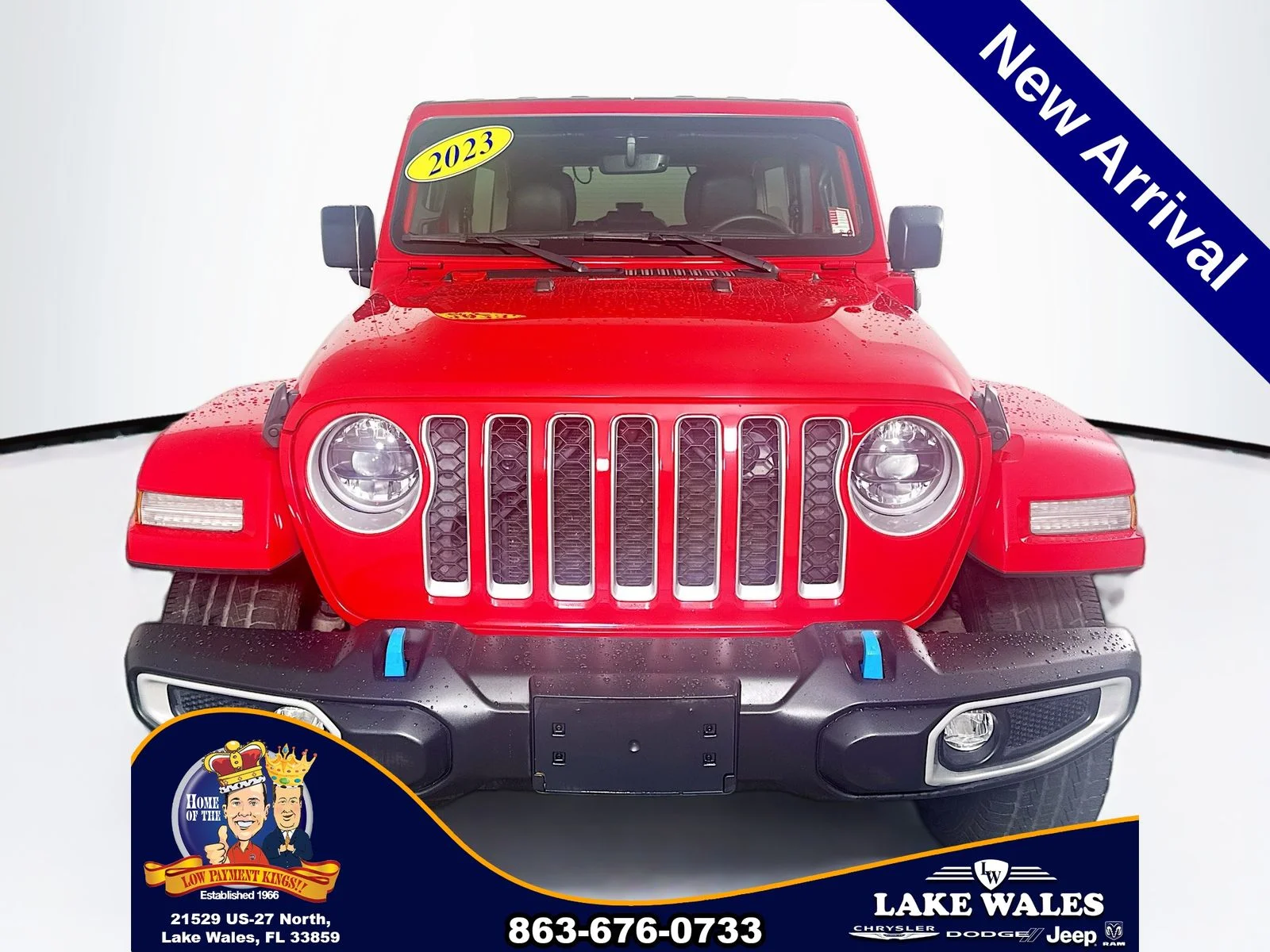 Used 2023 Red Jeep Sahara 4xe image 2