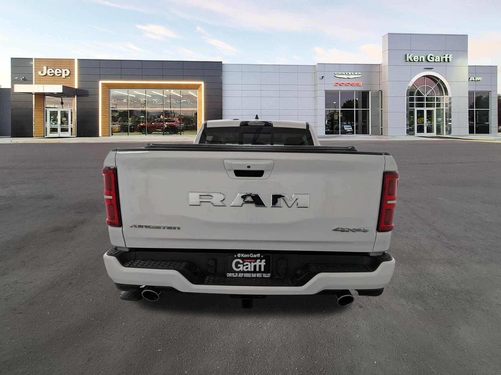 Used 2025 Bright White Clearcoat Ram Tungsten image 5