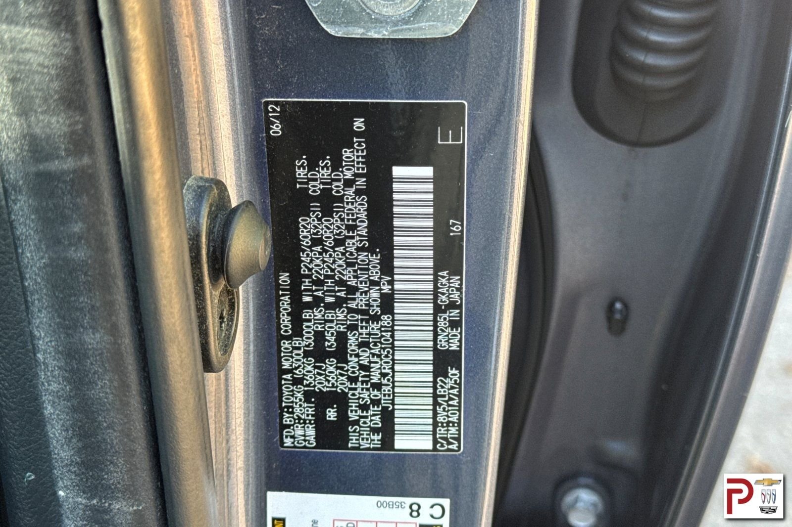 Used 2012 Blue Toyota Limited image 37