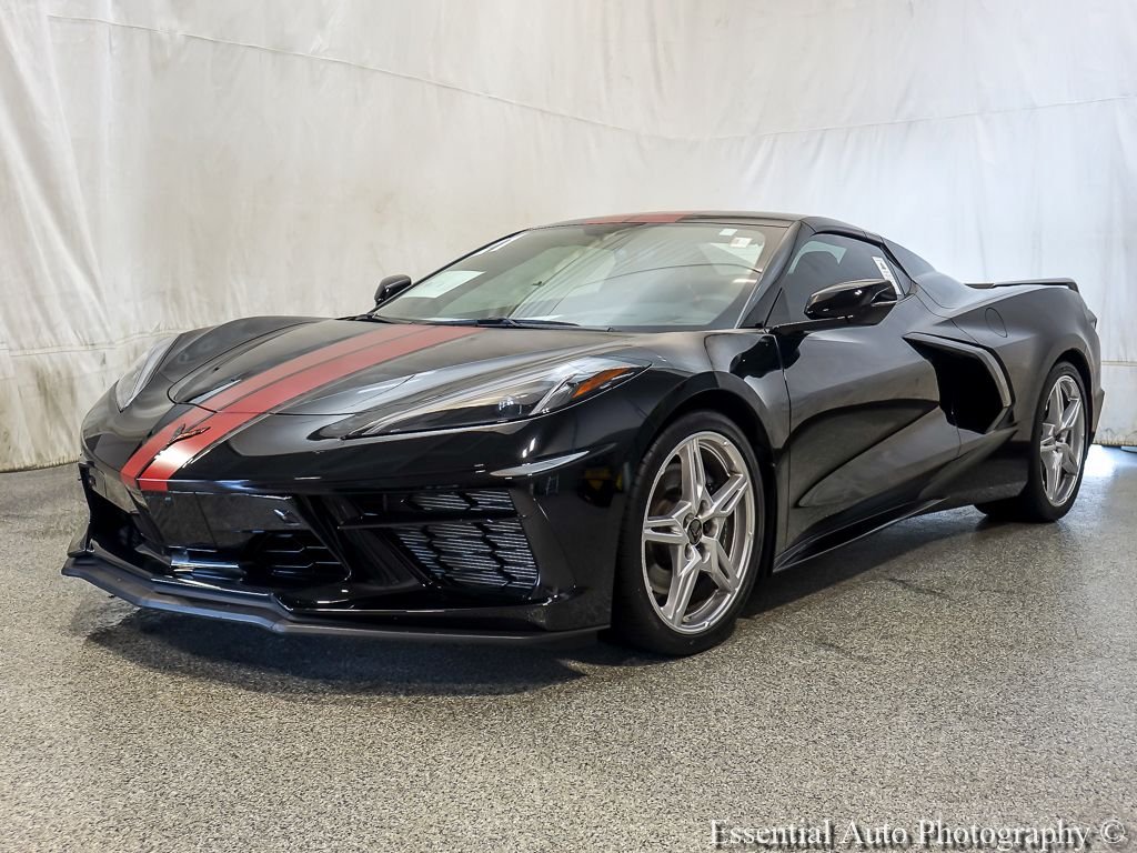 Used 2021 Black Chevrolet Stingray image 2