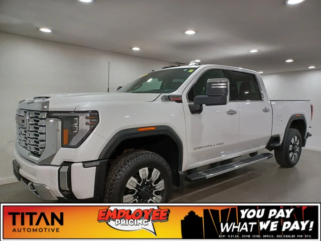 2025 GMC Sierra 2500HD Denali 4WD*No Lux Tax | 6.6L Duramax Diesel | Adapt Cruise | Remote Start | Cooled Leather | Tow Pkg