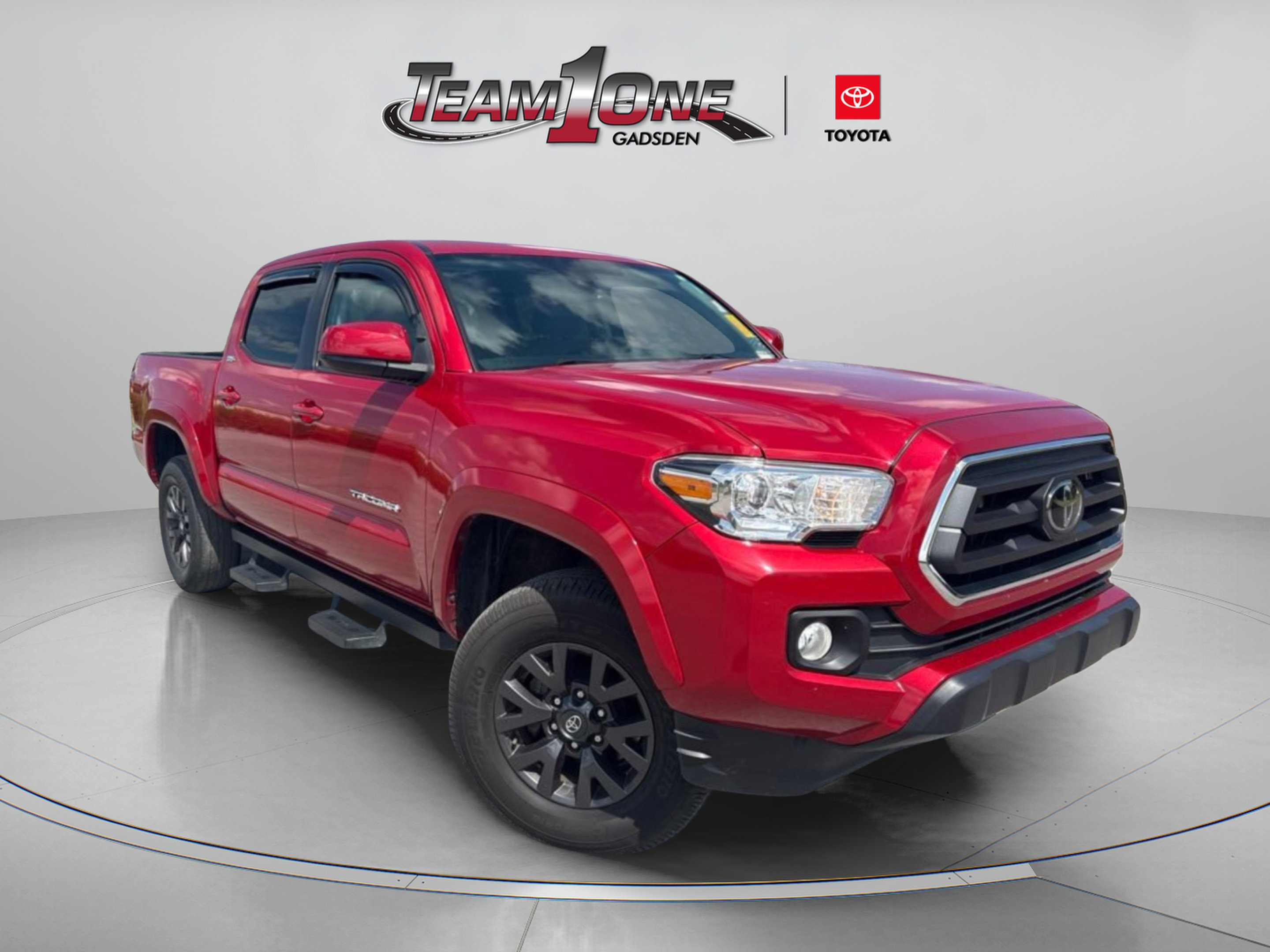 Used 2021 Barcelona Red Metallic Toyota SR5 image 1