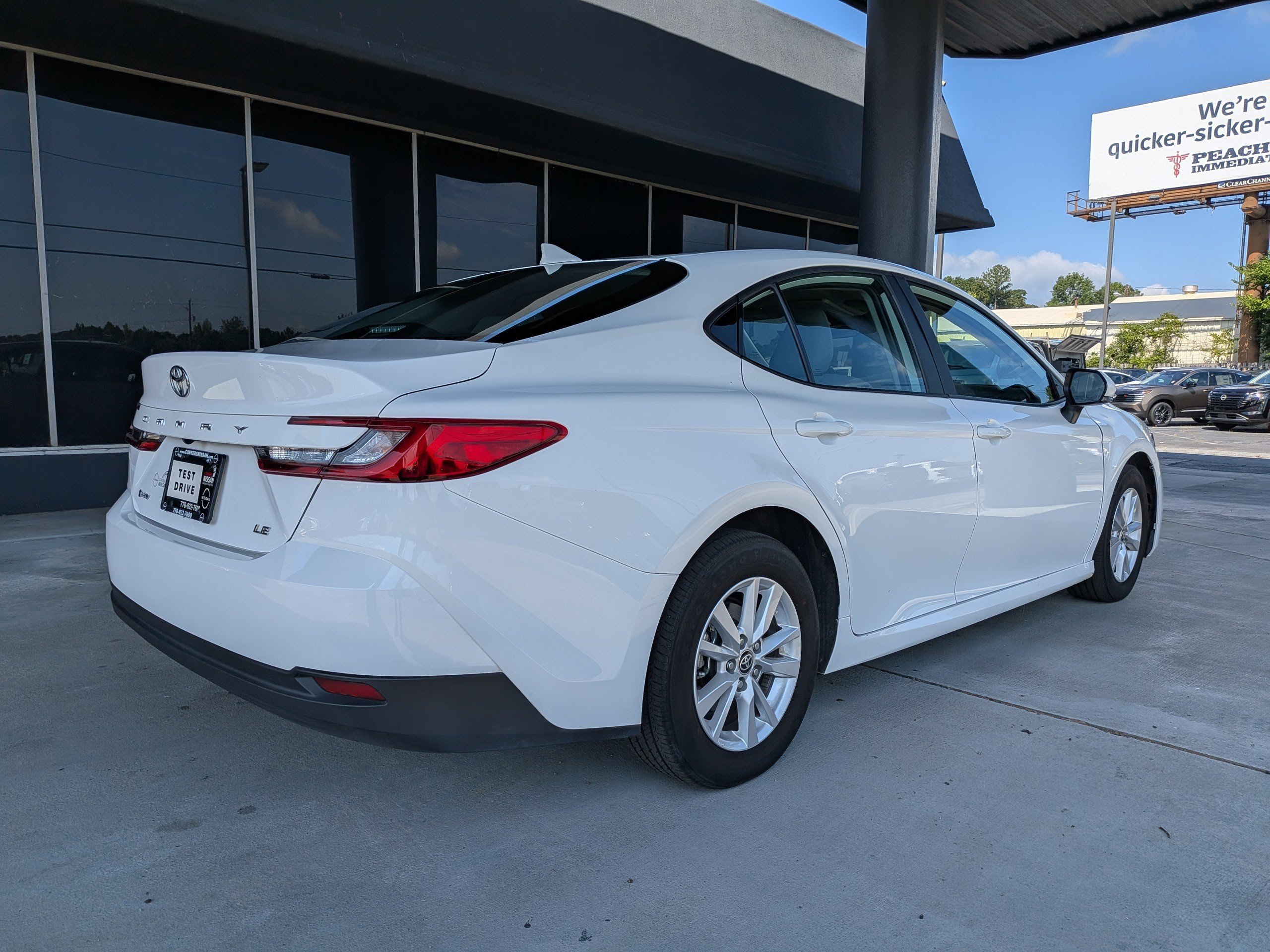 Used 2025 White Toyota LE image 3