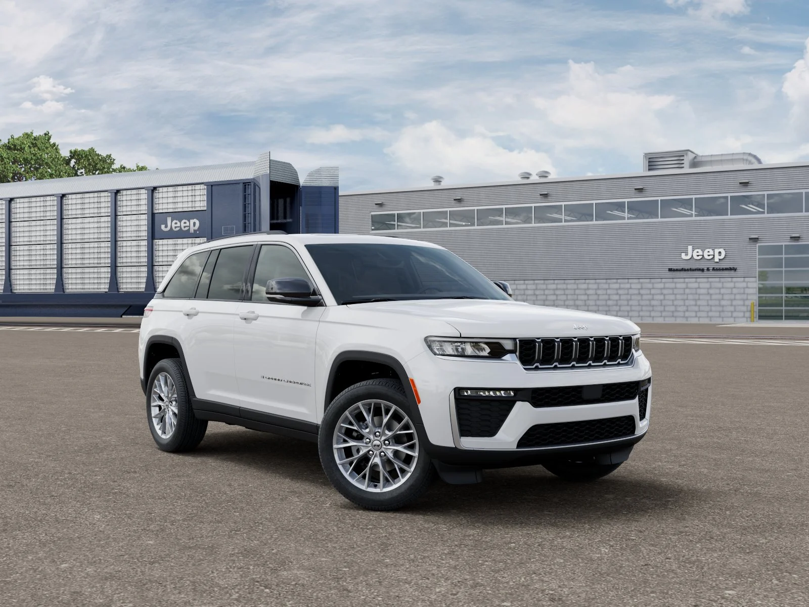 New 2027 Bright White Clear-Coat Paint Jeep Limited image 3