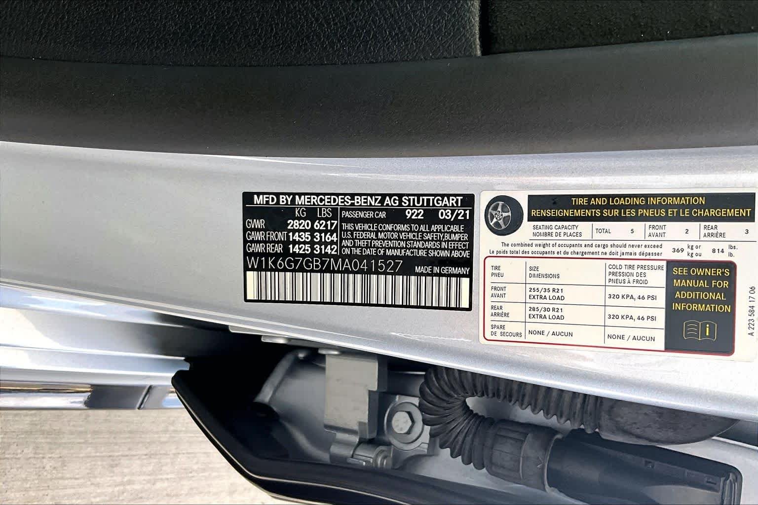 Used 2021 Cirrus Silver Mercedes-Benz S 580 image 29