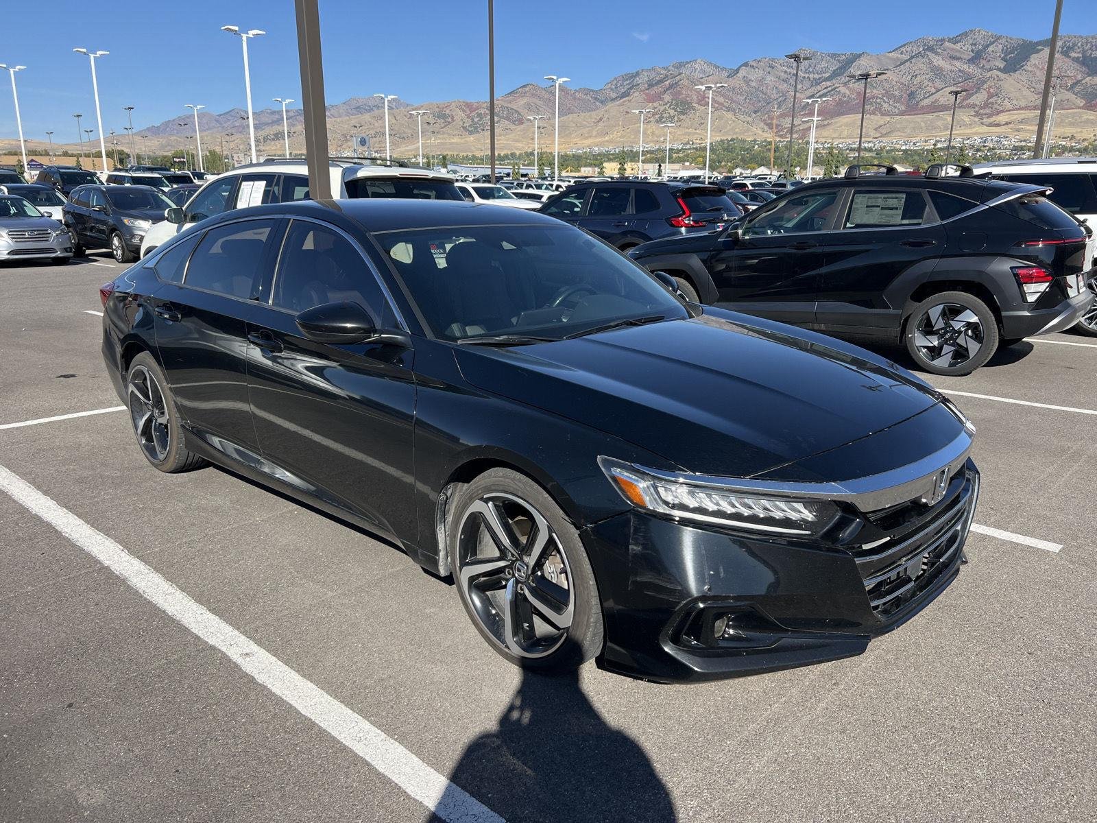 Used 2021 Crystal Black Pearl Honda Sport image 2