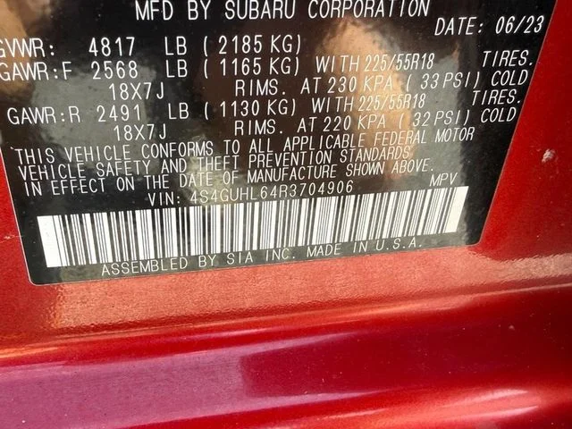Used 2024 Red Subaru Limited image 48