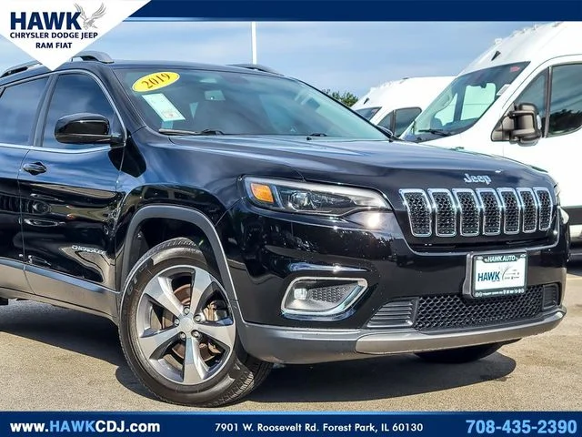 Used 2019 Jeep Cherokee Limited with VIN 1C4PJMDX3KD107341 for sale in Forest Park, IL
