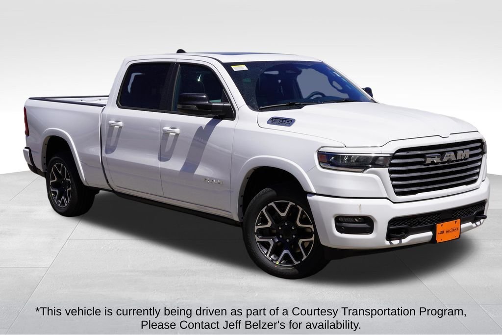 New 2026 Bright White Clear-Coat Exterior Paint RAM Laramie image 1