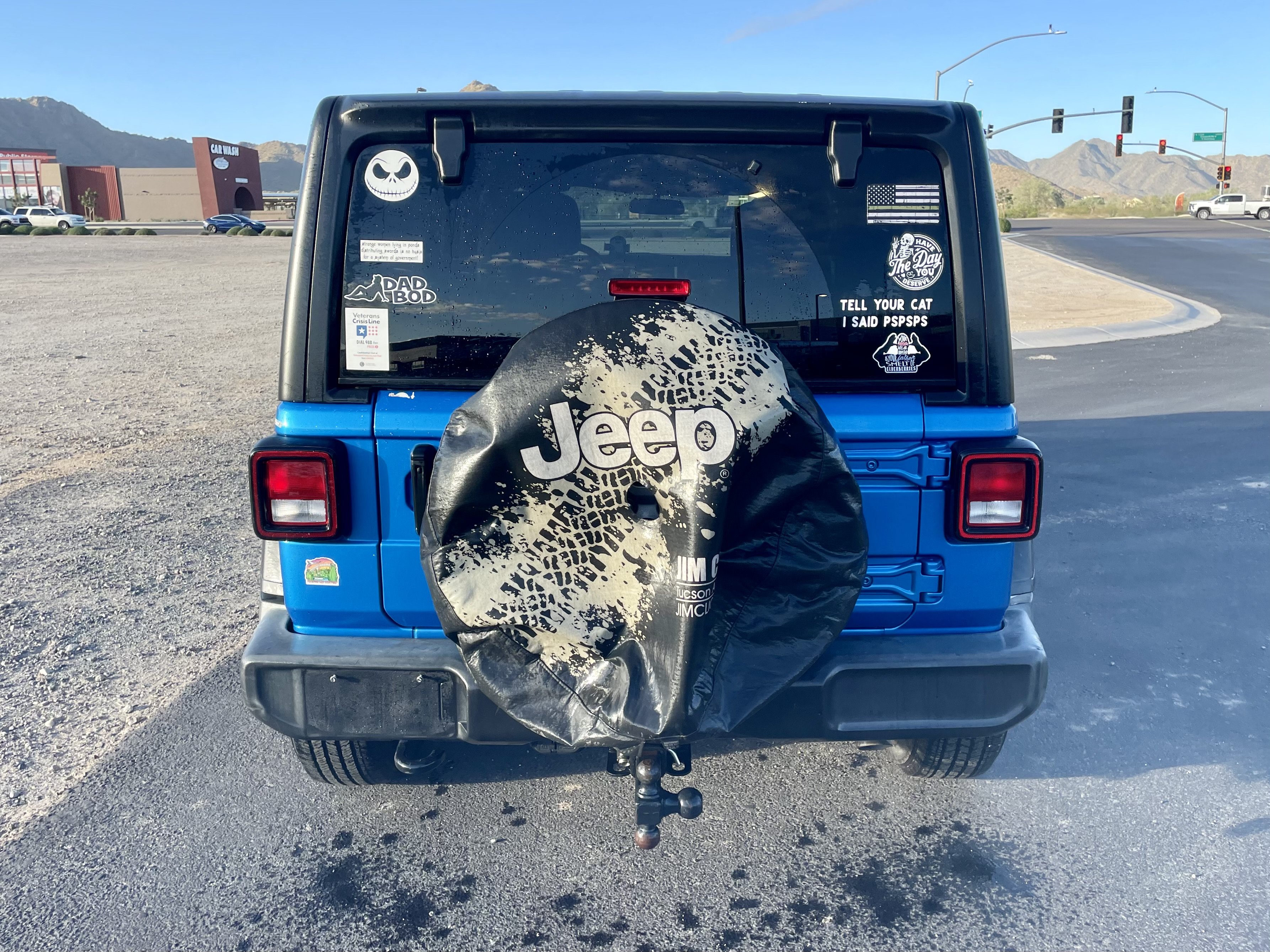 Used 2022 Hydro Blue Pearlcoat Jeep Unlimited Sport S image 4