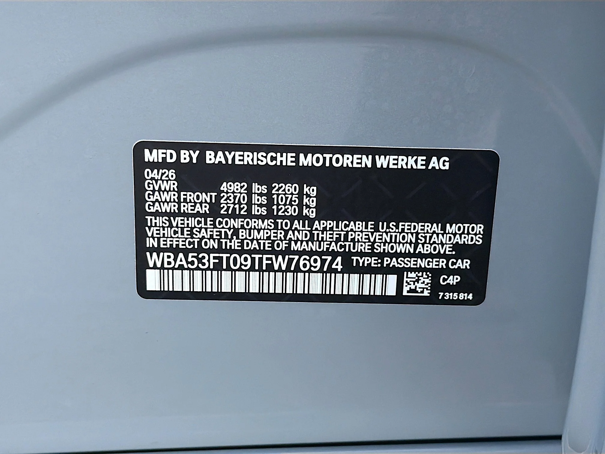 New 2026 Brooklyn Grey Metallic BMW M340i image 42