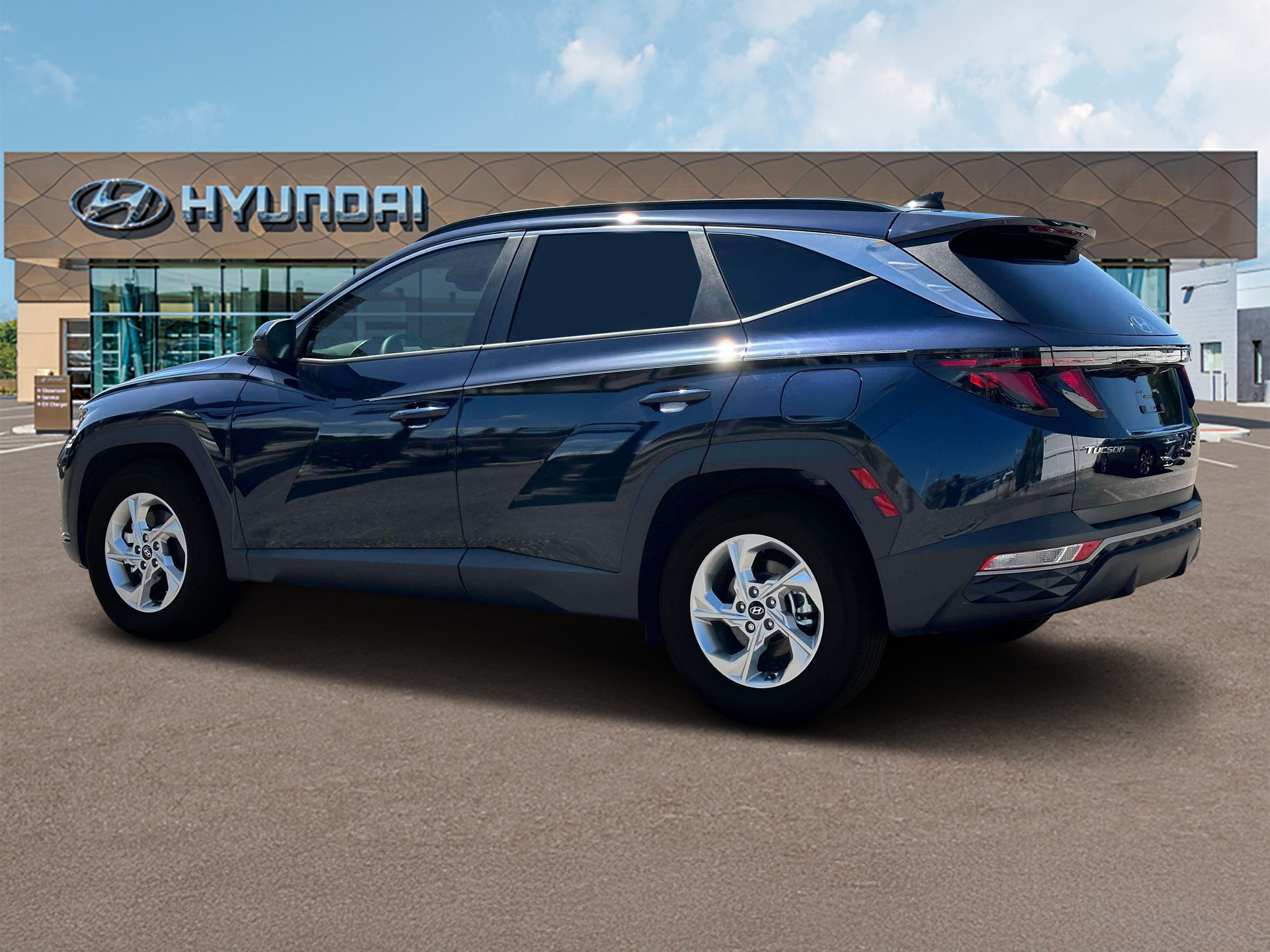 New 2024 Blue Hyundai SEL AWD image 4