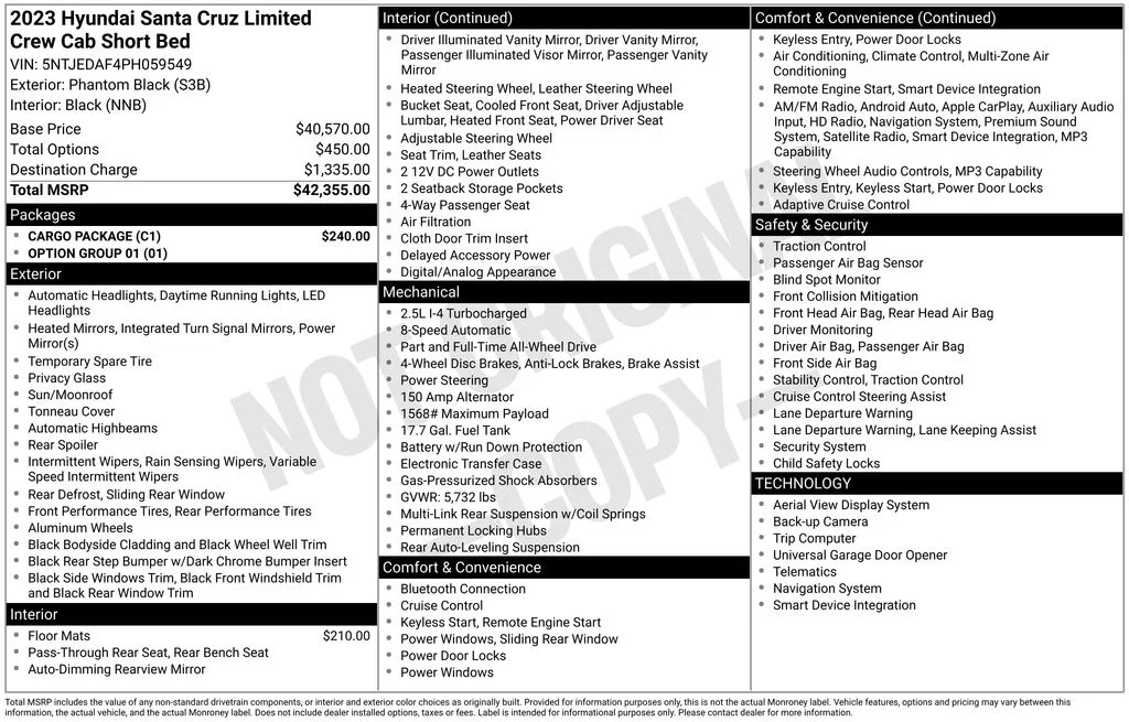 Used 2023 Black Hyundai Limited image 9