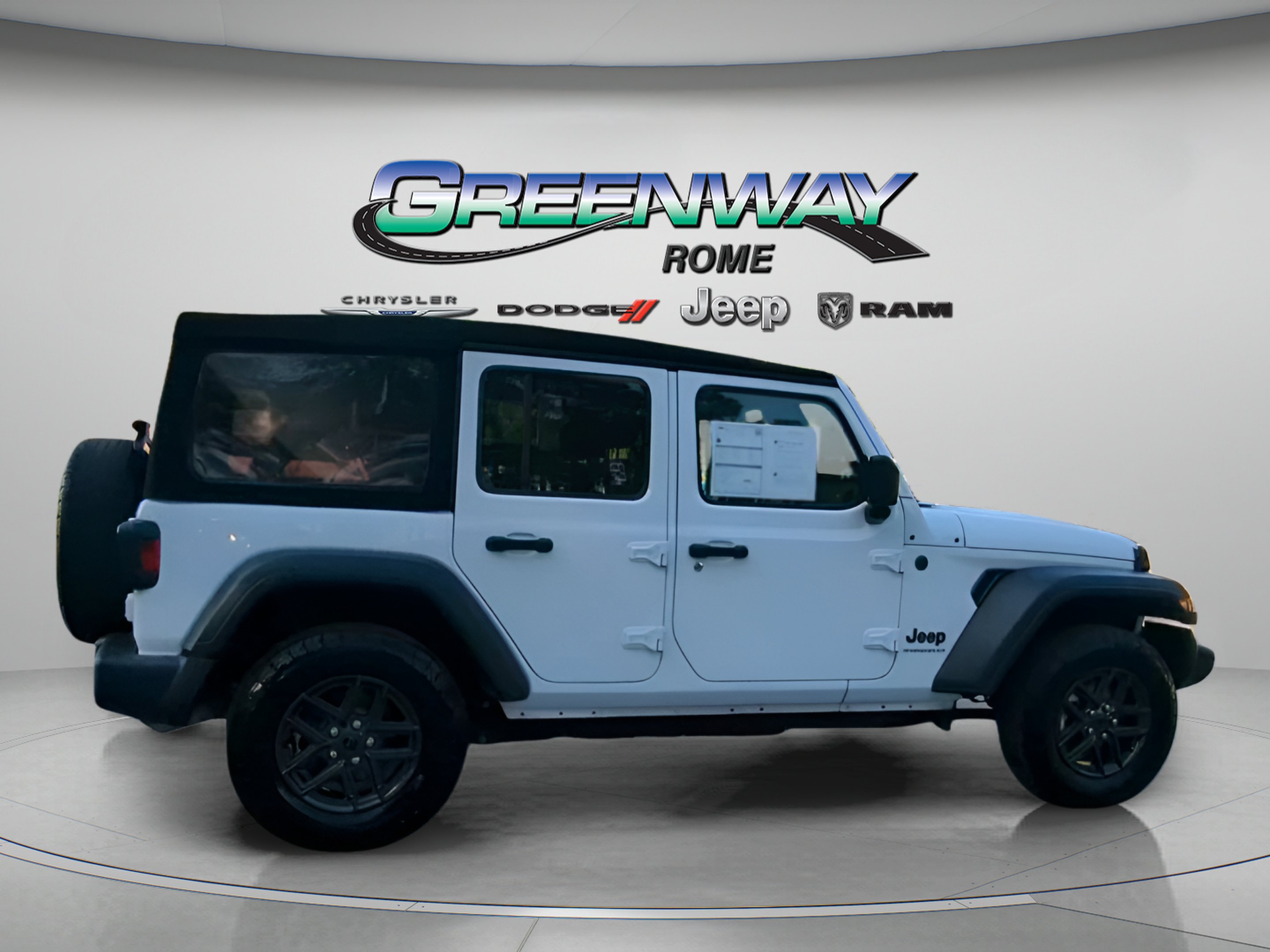 Used 2024 Bright White Clearcoat Jeep Sport S image 34