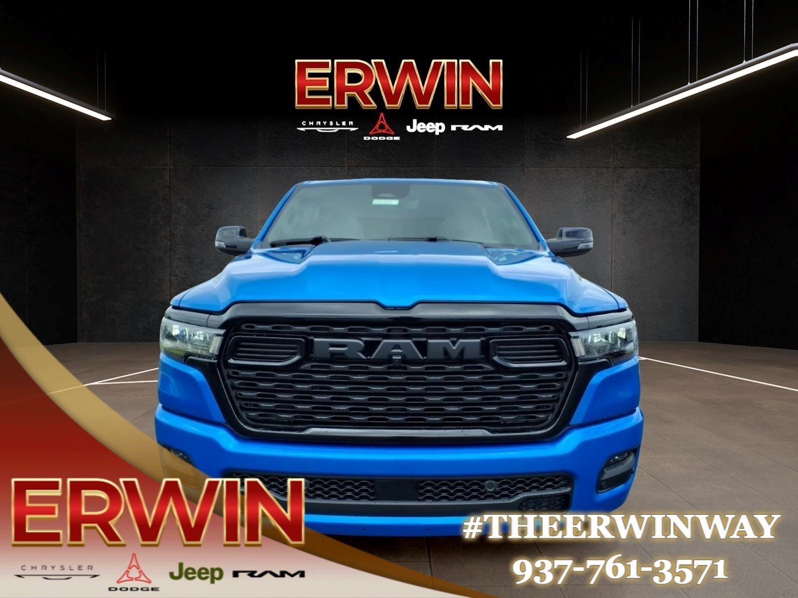 New 2026 Hydro Blue Pearlcoat RAM Big Horn image 2