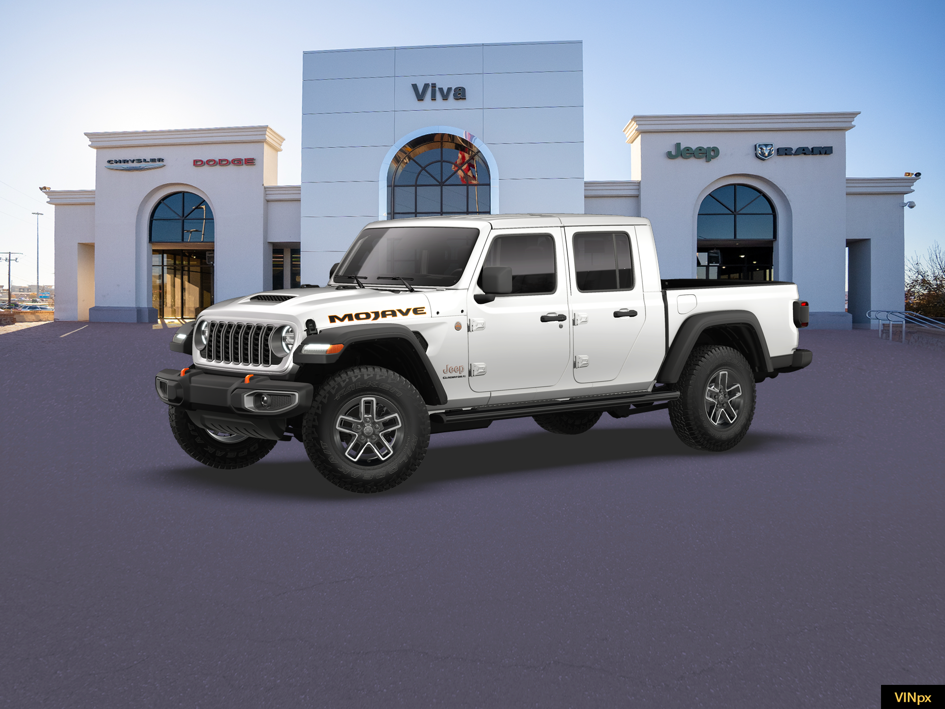 New 2026 Bright White Clear-Coat Exterior Paint Jeep Mojave image 2