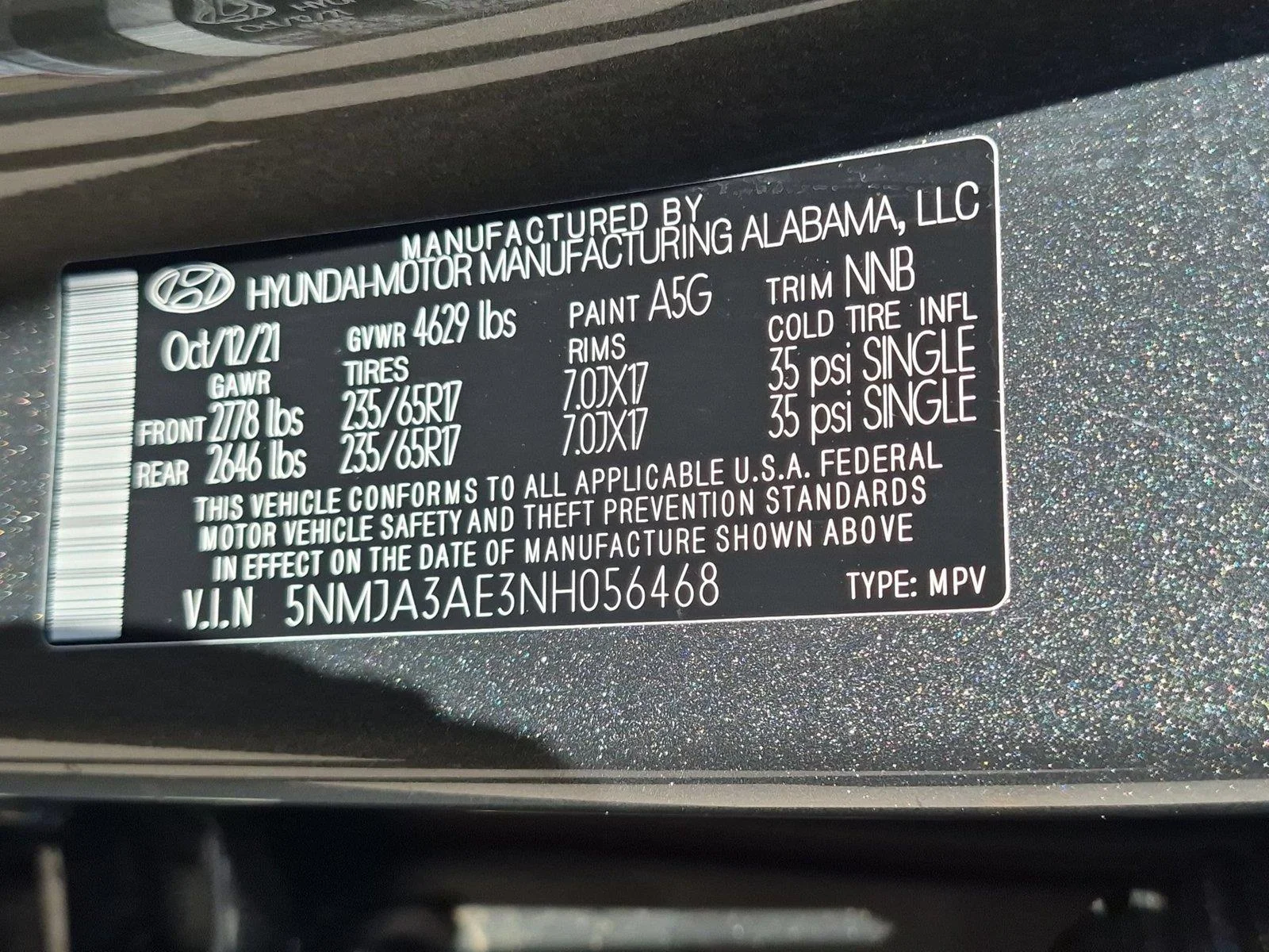 Used 2022 Amazon Gray Hyundai SE image 36