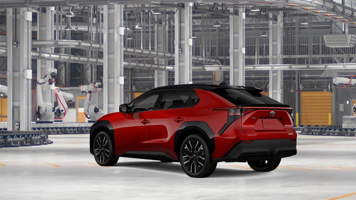 New 2026 Supersonic Red with Midnight Black Metallic roof Toyota Limited image 6