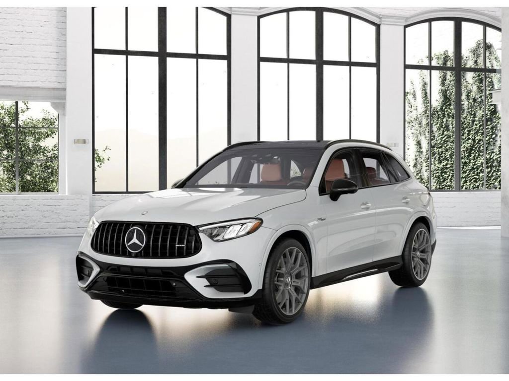 New 2025 MANUFAKTUR Moonlight White Metallic Mercedes-AMG AMG® GLC 63 S E Performance 4MATIC SUV image 82