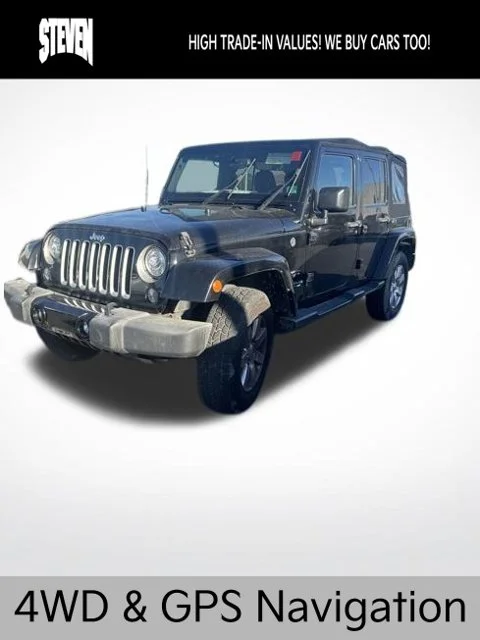 Used 2017 Black Jeep Unlimited Sahara image 3