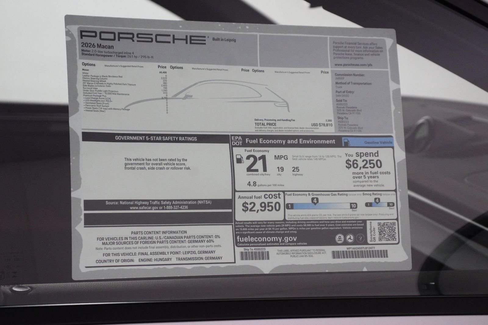 New 2026 White Porsche  image 25